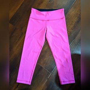 LululemonWunder Under Crop reversible leggings nwot